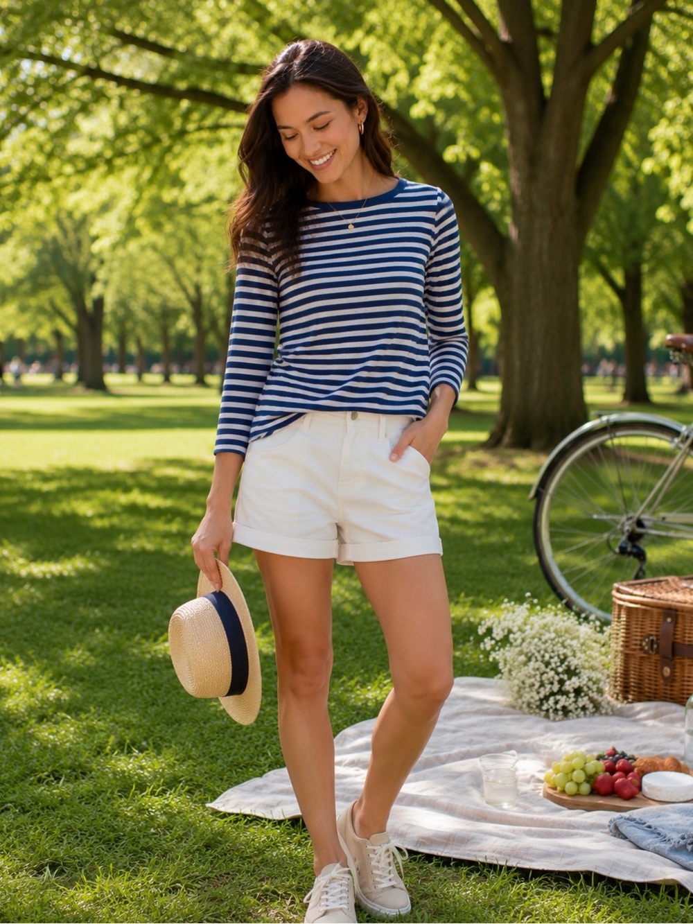 - Tory Burch Striped Top
Excellent Condition